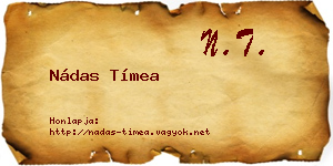 Nádas Tímea névjegykártya